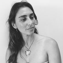 Load image into Gallery viewer, Heart of Glass Pendant Clear Quartz Sterling Silver