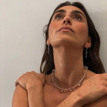 Load image into Gallery viewer, Satellite of Love Necklace Clear Quartz Sterling Silver