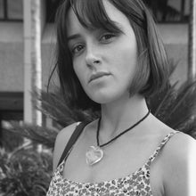 Load image into Gallery viewer, Heart of Glass Pendant Black Tourmaline Sterling Silver