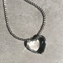 Load image into Gallery viewer, Heart of Glass Pendant Clear Quartz Sterling Silver