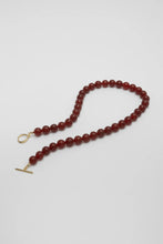 Load image into Gallery viewer, Red Jade Necklace Gold