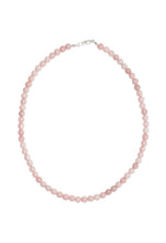 Load image into Gallery viewer, Pink Opal 6mm Necklace Sterling Silver
