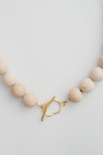 Load image into Gallery viewer, Fossil Beaded Necklace Large Gold