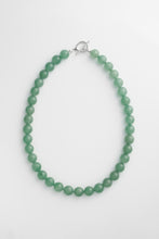 Load image into Gallery viewer, Aventurine Beaded Necklace Silver
