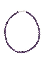 Load image into Gallery viewer, Amethyst 6mm Necklace Sterling Silver