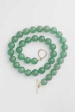 Load image into Gallery viewer, Aventurine Beaded Necklace Gold