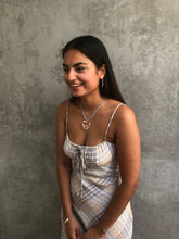 Load image into Gallery viewer, Heart of Glass Necklace Angelite Sterling Silver