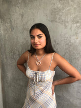 Load image into Gallery viewer, Heart of Glass Necklace Angelite Sterling Silver