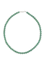 Load image into Gallery viewer, Aventurine 6mm Necklace Sterling Silver