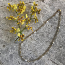 Load image into Gallery viewer, Ngaru Necklace Golden Rutilated Quartz/Pearl 14k Gold Filled