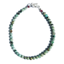 Load image into Gallery viewer, Mae Bracelet African Turquoise Sterling Silver
