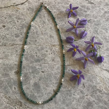 Load image into Gallery viewer, Ngaru Necklace Emerald/Pearl Sterling Silver