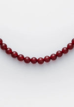 Load image into Gallery viewer, Carnelian 6mm Necklace Sterling Silver
