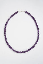 Load image into Gallery viewer, Amethyst 6mm Necklace Sterling Silver

