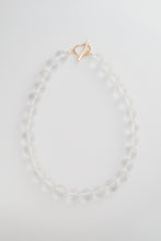 Load image into Gallery viewer, Clear Quartz Beaded Necklace Large Gold
