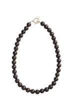 Load image into Gallery viewer, Garnet Beaded Necklace Gold
