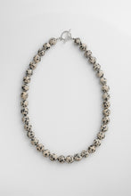 Load image into Gallery viewer, Dalmation Jasper Beaded Necklace Silver
