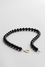 Load image into Gallery viewer, Garnet Beaded Necklace Gold

