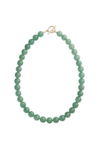 Load image into Gallery viewer, Aventurine Beaded Necklace Gold
