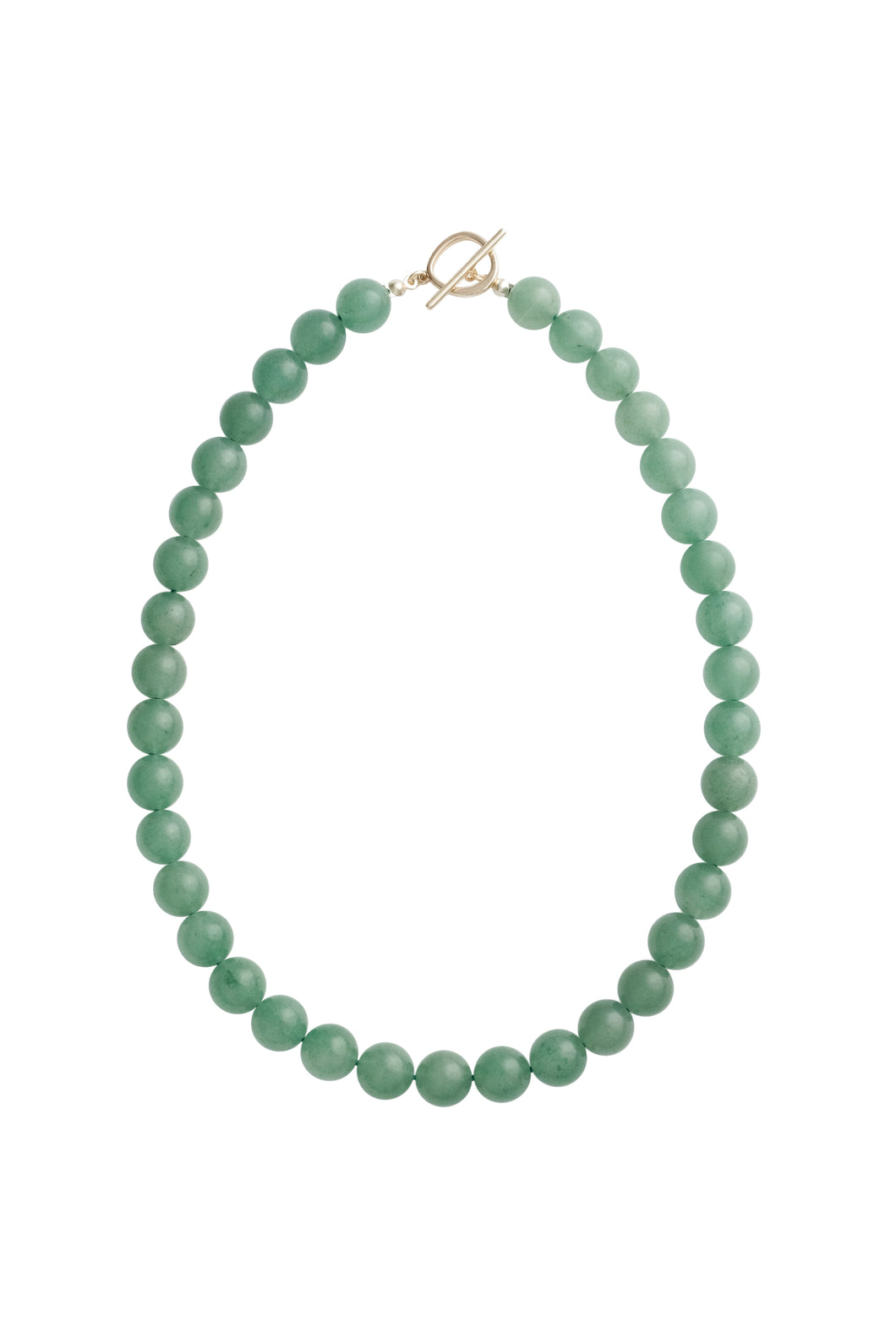 Aventurine Beaded Necklace Gold