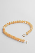 Load image into Gallery viewer, Yellow Jade Beaded Necklace Gold
