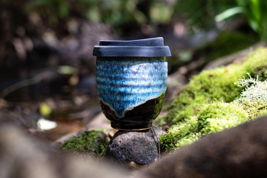 Westcoast Stoneware Reusable Coffee Cup Midnight Blue