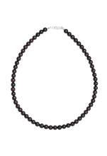 Load image into Gallery viewer, Garnet 6mm Necklace Sterling Silver
