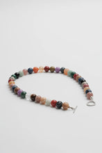 Load image into Gallery viewer, Multicoloured beaded necklace on a white background
