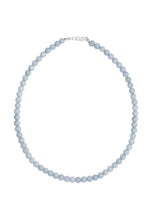 Load image into Gallery viewer, Angelite 6mm Necklace Sterling Silver
