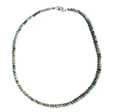 Load image into Gallery viewer, Rosalie Necklace African Turquoise Sterling Silver
